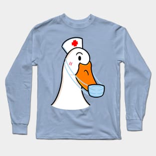 Duck Nurse Mask Long Sleeve T-Shirt